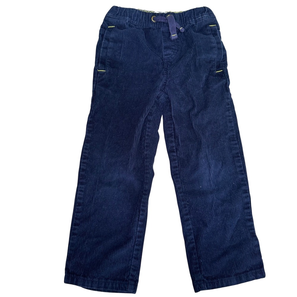 Mini Boden navy girls boys blue corduroy toddler 4t preppy academia uniform prep
